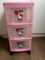 Hello Kitty kastje op wieltjes, Ophalen, Hello Kitty, Zo goed als nieuw, 3 of 4 laden