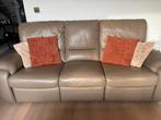 Lederen 3-zit met elechtrische relax, Huis en Inrichting, Zetels | Zetels, Ophalen, Zo goed als nieuw
