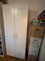 Witte kleerkast (IKEA brimnes), Ophalen, Gebruikt, Met hangruimte, 50 tot 100 cm