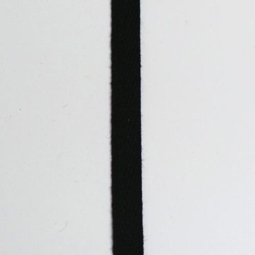 5842) 5m katoenen band zwart 1cm breed, Hobby en Vrije tijd, Naaien en Fournituren, Nieuw, Lint, Band of Elastiek, Ophalen of Verzenden