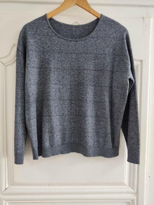 Blauw glittertruitje van goede kwaliteit, maat XL/42, Kleding | Dames, Truien en Vesten, Zo goed als nieuw, Maat 46/48 (XL) of groter