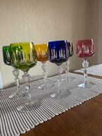 6 wijnglazen in kristal van Rattenberg(Oostenrijk), Antiek en Kunst, Antiek | Glaswerk en Kristal, Ophalen