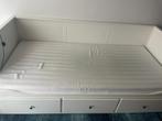 Uitschuifbaar bed Ikea, Ophalen, 90 cm, Wit, Tweepersoons