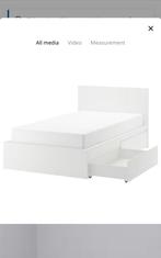 Eenpersoonsbed Ikea Malm met 2 schuiven, Ophalen, Gebruikt