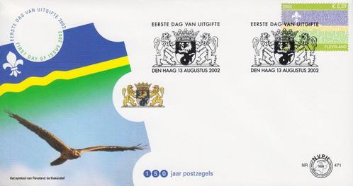 2002 - NEDERLAND - FDC Provinciezegel van Flevoland, Postzegels en Munten, Postzegels | Nederland, Postfris, Na 1940, Verzenden