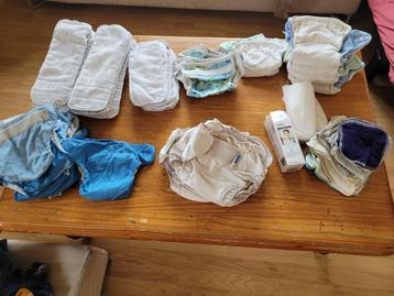 Kit complet de langes lavables + seau à couches, Autres marques, Enlèvement, Utilisé, Autres types