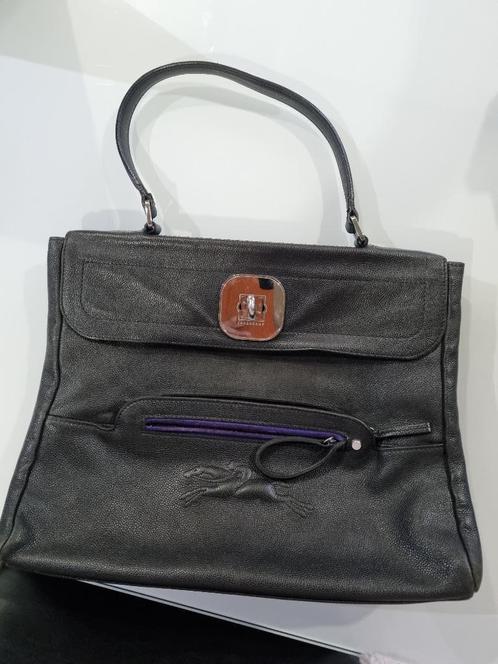 Sac Longchamp noir, Handtassen en Accessoires, Tassen | Damestassen, Gebruikt, Zwart, Ophalen of Verzenden