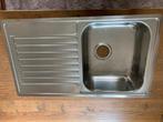 NIEUWE GOOTSTEEN INOX VLAKBOUW 1 AFWASBAK + VERLEK, Huis en Inrichting, Ophalen, Nieuw