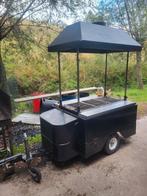 Bbq op gas en.lavastenen aanhangwagen, Tuin en Terras, Ophalen, Zo goed als nieuw