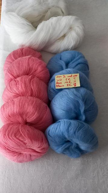 Fijne breiwol  100% wol. 3 kleuren, Hobby en Vrije tijd, Ophalen of Verzenden, Nieuw, Naald