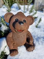 tuinbeeld van een blijde bruine beer, Tuin en Terras, Ophalen of Verzenden, Nieuw, Beton