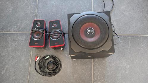 2.1 speakers met Subwoofer (120 W) van Trust, Computers en Software, Pc speakers, Gebruikt, Ophalen