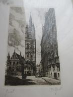 Kader tekening Gent Belfort, Minder dan 50 cm, Minder dan 50 cm, Gebruikt, Ophalen of Verzenden