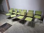 Design Stapelbare Eetkamerstoelen Groen/Zwart (10 Stuks), Design, Ophalen of Verzenden, Zo goed als nieuw, Vijf, Zes of meer stoelen