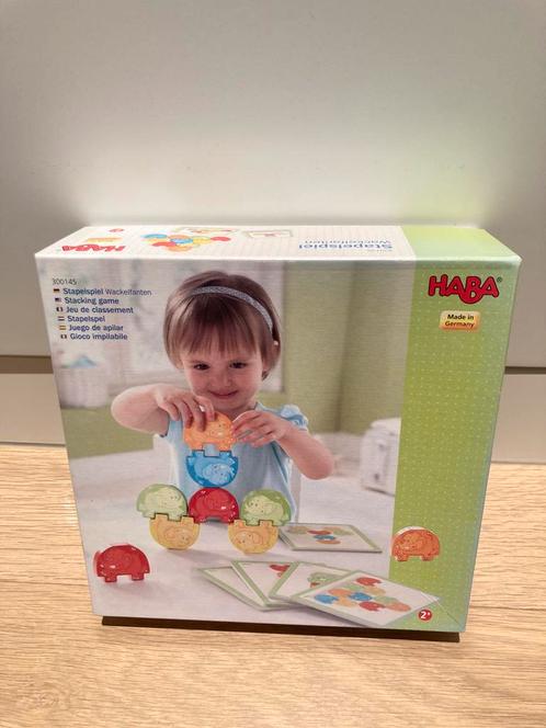 Stapelspel Waggelfanten, Kinderen en Baby's, Speelgoed | Houten speelgoed, Zo goed als nieuw, Ophalen