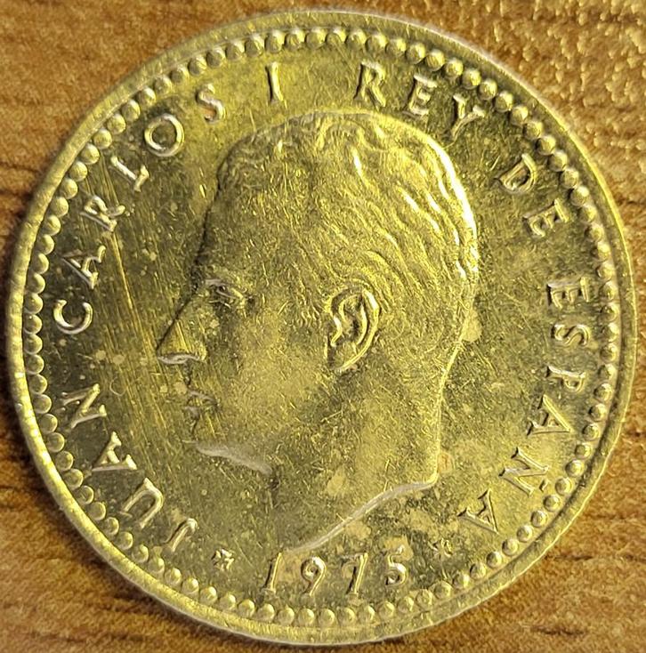 SPANJE 1 peseta 1975 (*79) KM#806 MINT STATE, Postzegels en Munten, Munten | Europa | Niet-Euromunten, Losse munt, Overige landen