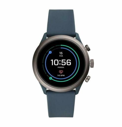 Fossil Sport Gen 4S - Smartwatch - 43 mm - Donkerblauw, Handtassen en Accessoires, Smartwatches, Nieuw, Android, Blauw, Ophalen of Verzenden