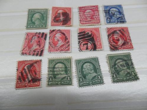 Vintage 12 timbres oblitérés Washington/Franklin voir photos, Timbres & Monnaies, Timbres | Amérique, Affranchi, Amérique centrale