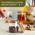 Pots à épices en verre avec couvercle | LIVRAISON GRATUITE, Neuf, -, -, PRAKNU