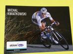 wielerkaart 2014 team quick step michael kwiatkowski signe, Sport en Fitness, Verzenden, Zo goed als nieuw