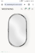 Prachtige chrome spiegel Blake ovaal van Westwing nieuw!, Ophalen of Verzenden, Ovaal