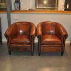 Set schapenleren clubfauteuils, Ophalen of Verzenden