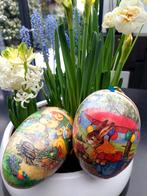 2 mooie oude kartonnen paaseieren, candycontainer Duitsland, Antiek en Kunst, Ophalen