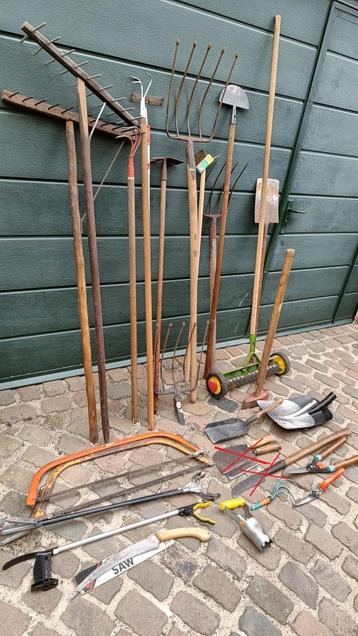 Diverse hand tuin gereedschappen vanaf 2 euro, Enlèvement, Utilisé, Houe