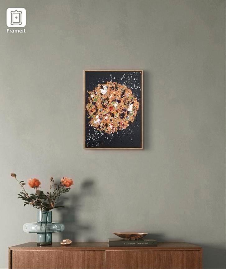 Life  is  a  circle, Antiek en Kunst, Kunst | Schilderijen | Abstract, Ophalen of Verzenden