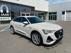 Audi Etron 50 quattro sportback s-line, Auto's, Automaat, Zwart, Beige, SUV of Terreinwagen