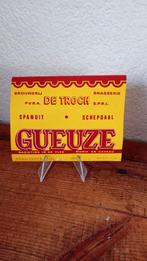 Brasserie bière ancienne étiquette Gueuze De Troch #3, Collections, Enlèvement ou Envoi