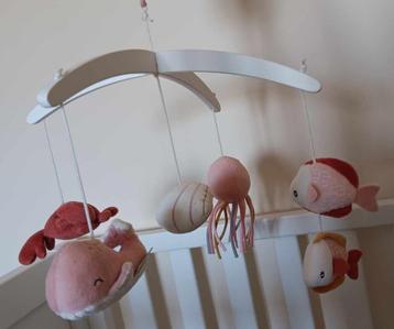 Little Dutch muziekmobiel roze - voor park of bed - wit hout beschikbaar voor biedingen