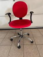 Rode bureaustoel, Huis en Inrichting, Bureaustoelen, Ophalen, Zo goed als nieuw, Bureaustoel, Rood