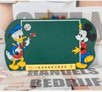 1990 Disney leisteen schoolbord klok telraam krijtbord XL, Ophalen of Verzenden, Mickey Mouse, Zo goed als nieuw, Overige typen