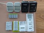 Oplaadbare batterijen + 4 laders, Ophalen of Verzenden, Zo goed als nieuw