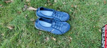 Skechers sportschoenen instappers slip ins instekers maat 41, Skechers, Enlèvement ou Envoi, Porté, Bleu