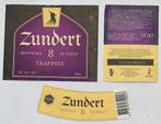 Etiquette de bière Zundert 8 brasserie De Kievit (3i7), Utilisé, Enlèvement ou Envoi