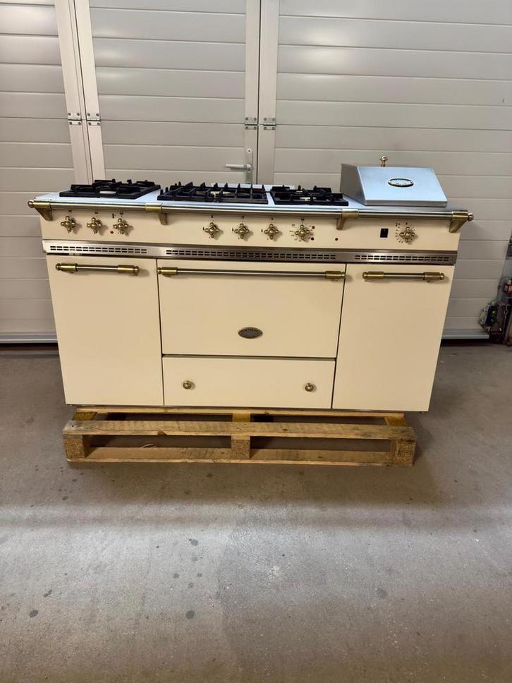 Lacanche Gasfornuis bijna nieuw, Elektronische apparatuur, Fornuizen, Zo goed als nieuw, Vrijstaand, 5 kookzones of meer, 85 tot 90 cm