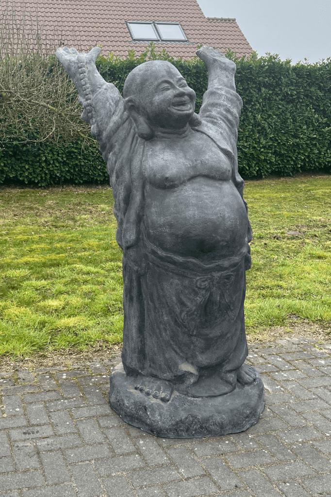 happy boeddha tuinbeeld, Tuin en Terras, Tuinbeelden, Nieuw, Overige materialen, Ophalen