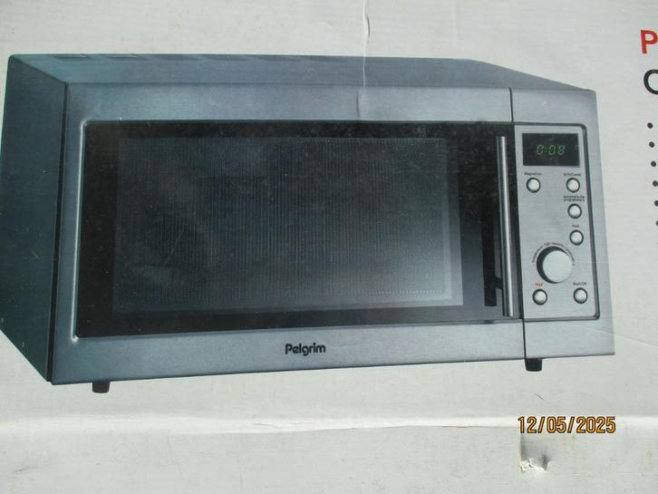 PELGRIM 2131 RVS COMBI MICROGOLFOVEN, Elektronische apparatuur, Microgolfovens, Nieuw, Vrijstaand, Microgolfoven, Minder dan 45 cm
