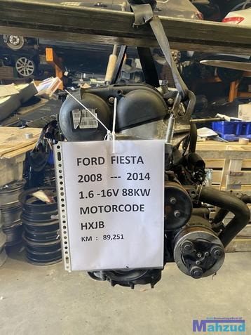 FORD FIESTA 7 1.6 16V Motorblok motor HJXB