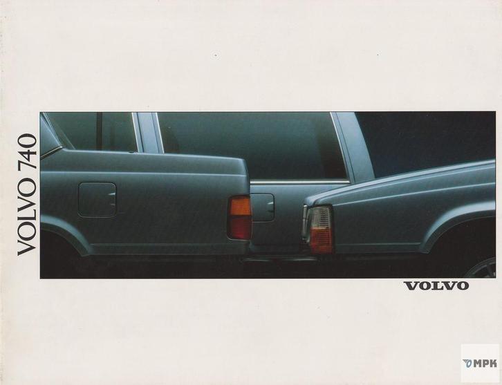 Volvo 740 1989 Brochure Nederlands, Boeken, Auto's | Folders en Tijdschriften, Gelezen, Ophalen of Verzenden
