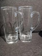 Schenkkan glas 2 stuks, Ophalen, Gebruikt, Overige typen, Glas