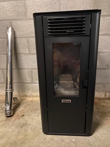 Pelletkachel Qlima 9Kw, Autres carburants, Enlèvement, Utilisé, Poêle à granulés