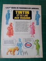 Tintin - le lac aux requins - publicité papier Esso - 1973, Collections, Tintin, Autres types, Utilisé, Enlèvement ou Envoi