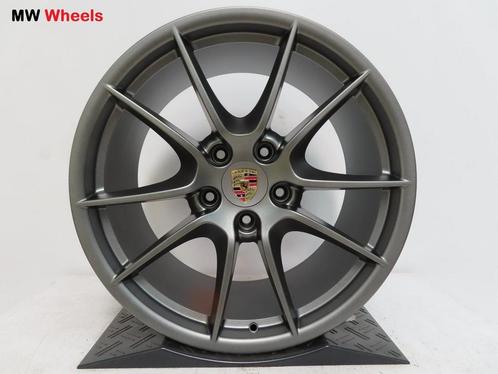 Porsche 20 inch Origineel 911 991 Carrera velgen satin grey, Auto-onderdelen, Banden en Velgen, Velg(en), 20 inch, Personenwagen