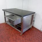Table inox, marbre