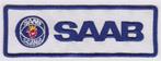 Saab stoffen opstrijk patch embleem #3, Verzamelen, Verzenden, Nieuw