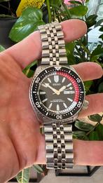 Seiko SKXA53 Black Bullet Diver – Zeldzaam SKX – Overhauled, Gebruikt, Staal, Polshorloge, Ophalen of Verzenden