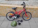 Kinderfiets met zijwieltjes en helm, Fietsen en Brommers, Ophalen, Zijwieltjes, Viper, 16 tot 20 inch